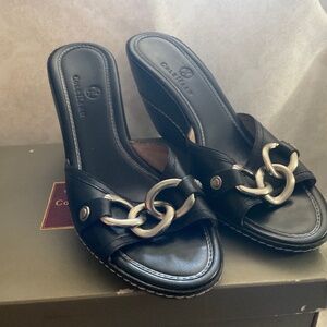 Cole Haan open toe wedge sandal
